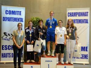 Podium Fleuret D senior-M20-Vétérante