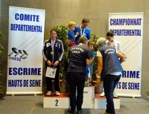 Podium Fleuret D senior