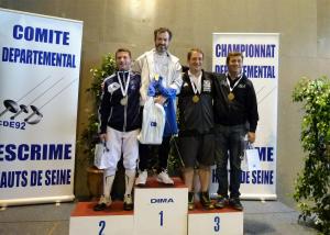 Podium Fleuret H Vétéran